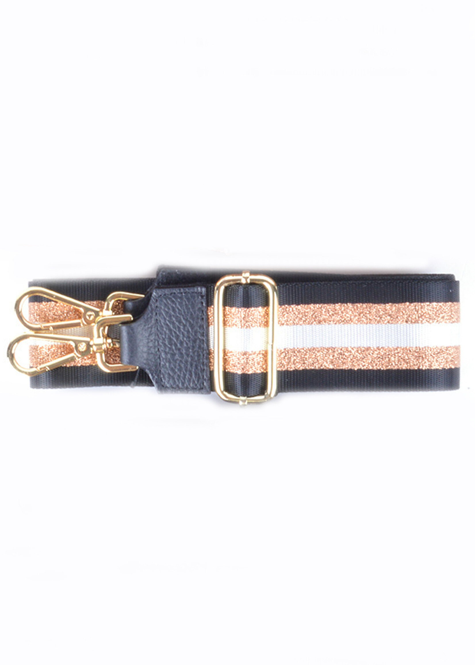 Bagstraps Zwart Metallic Goud - 49015