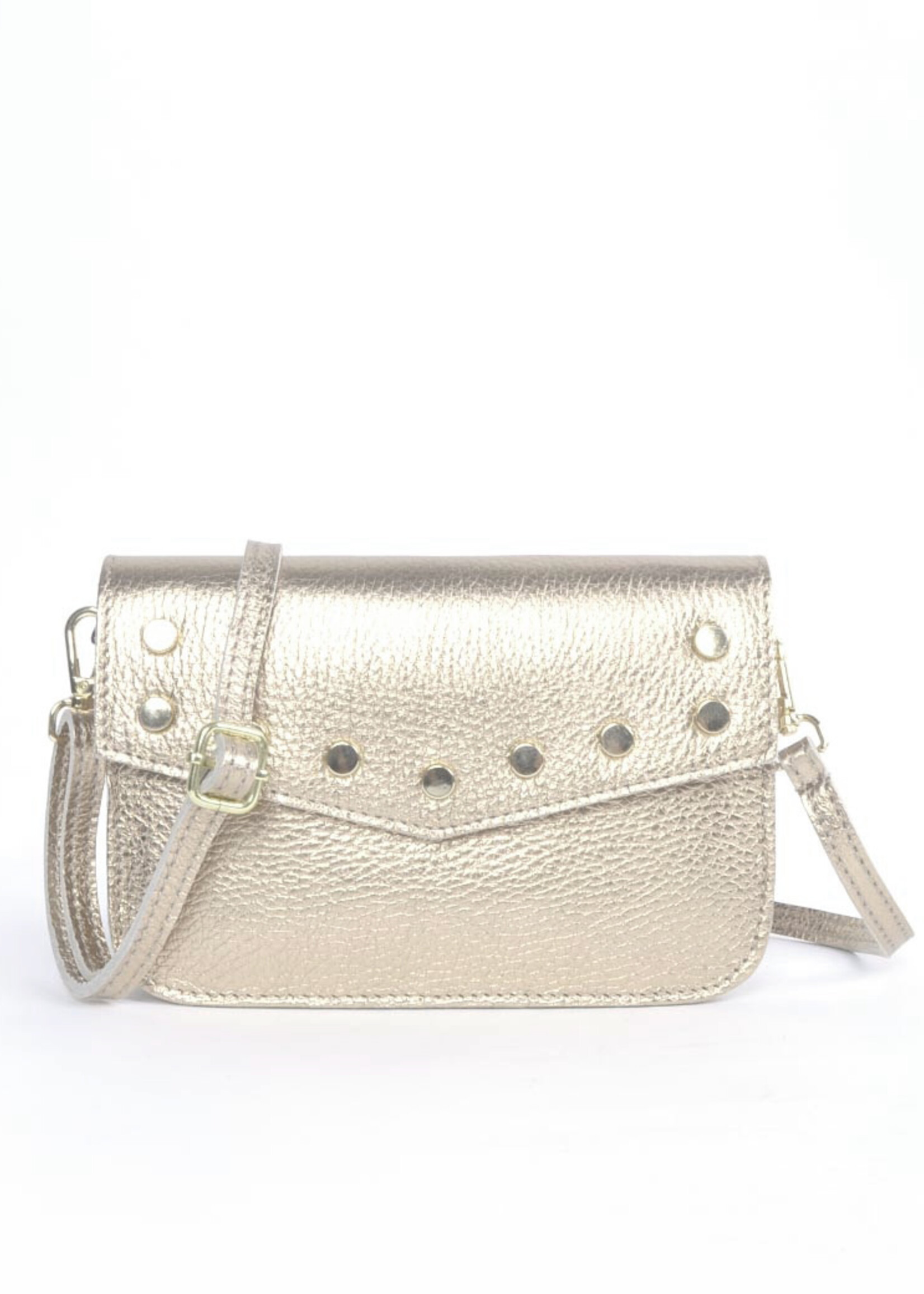 Lederen Schoudertasje | Beltbag Metallic | Meerdere Kleuren