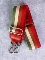 Bagstraps Rood - Zilver - 49038