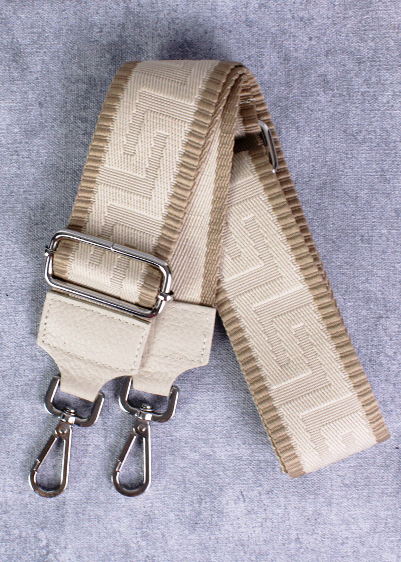 Bagstraps Beige - Zilver - 49043