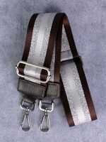 Bagstraps Donkerbruin - Zilver - 49052