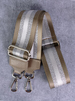 Bagstraps Taupe - Zilver - 49053