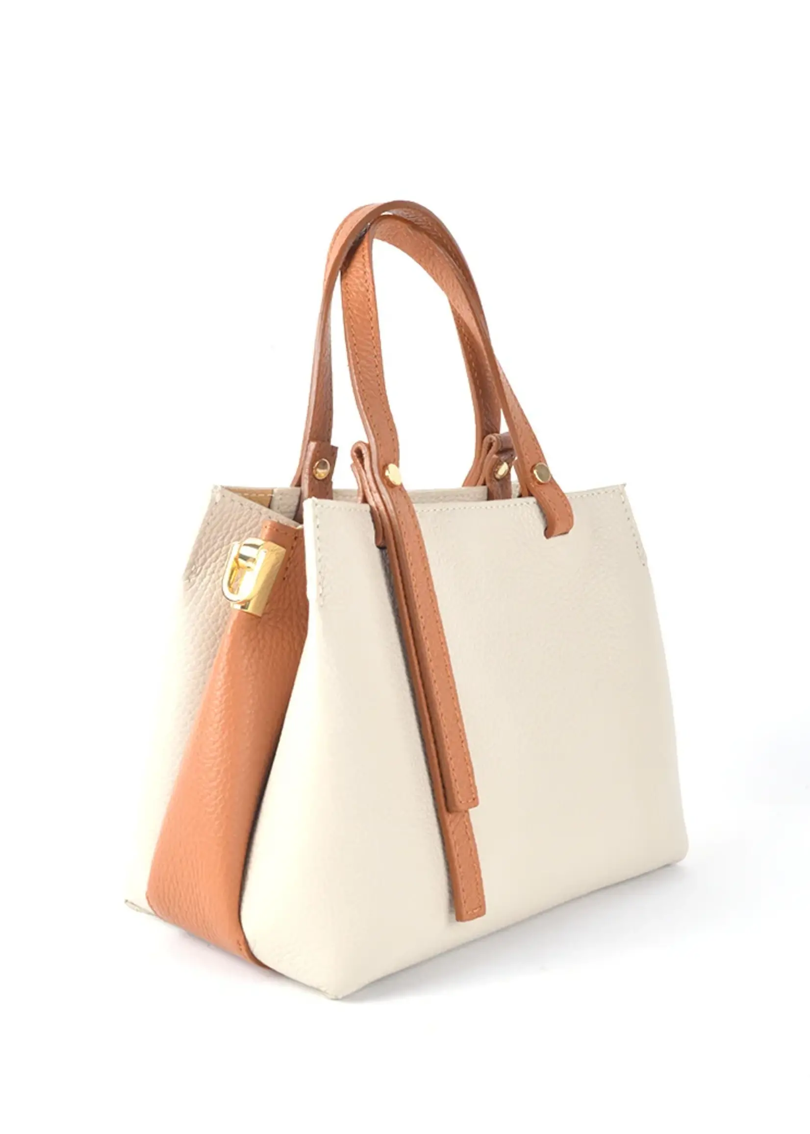 Lederen Handtas  | Noor | Beige-Camel