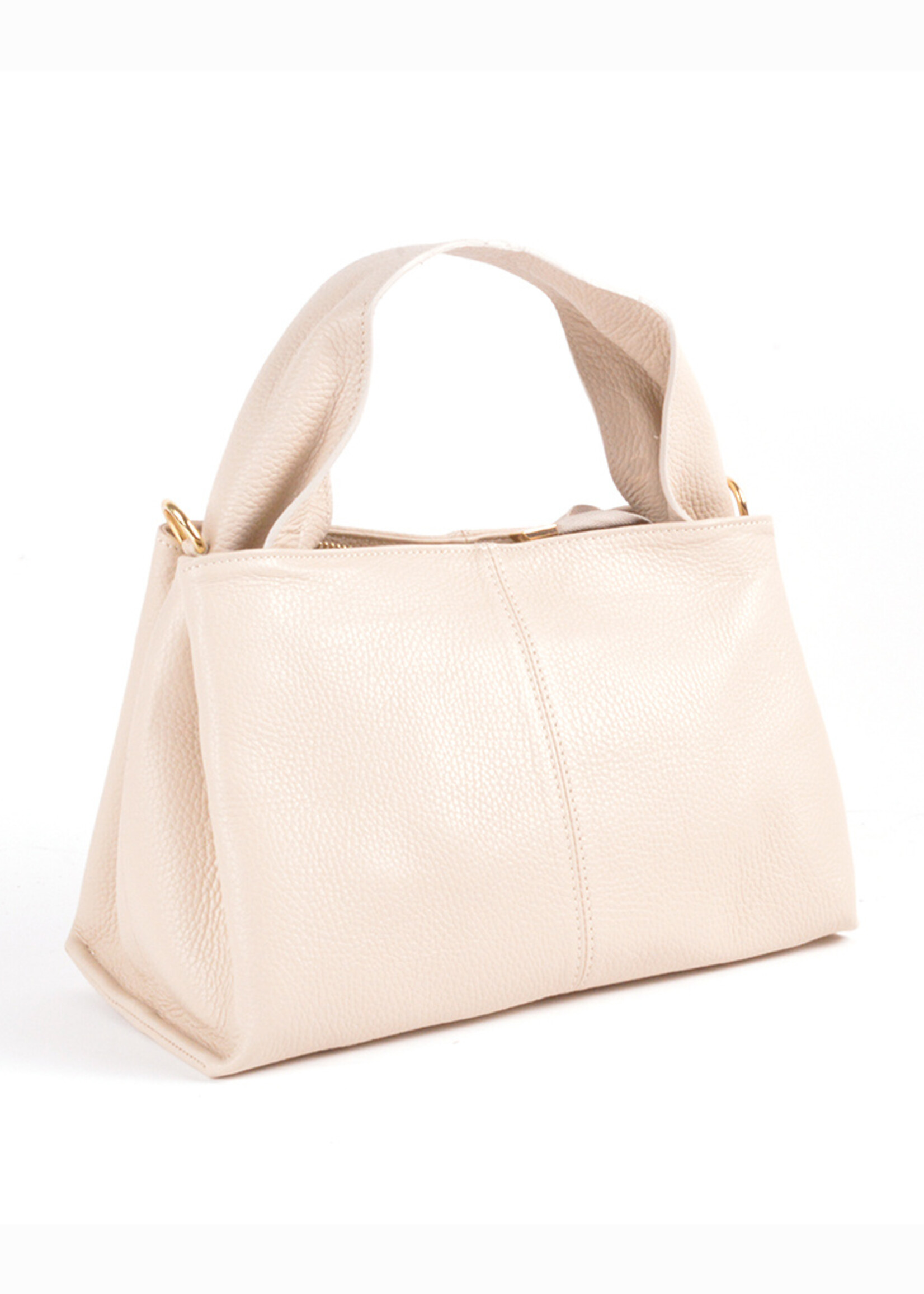 Lederen Handtas | Suus | Beige