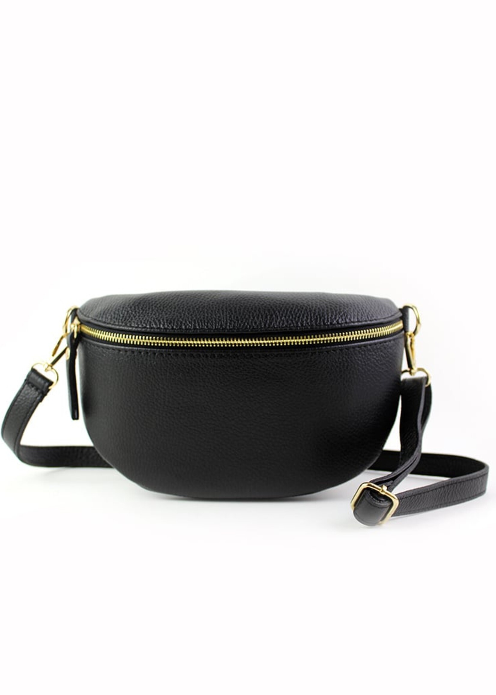 Leren heuptas | Bumbag SET | Zwart | Ibiza | MEDIUM
