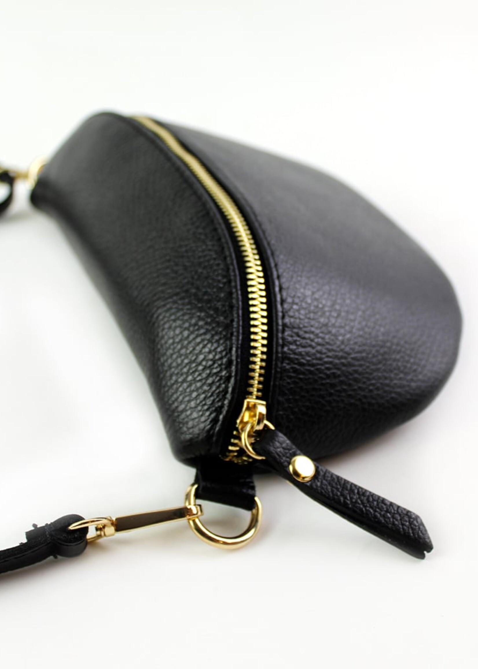 Leren heuptas | Bumbag SET | Zwart | Uni | MEDIUM