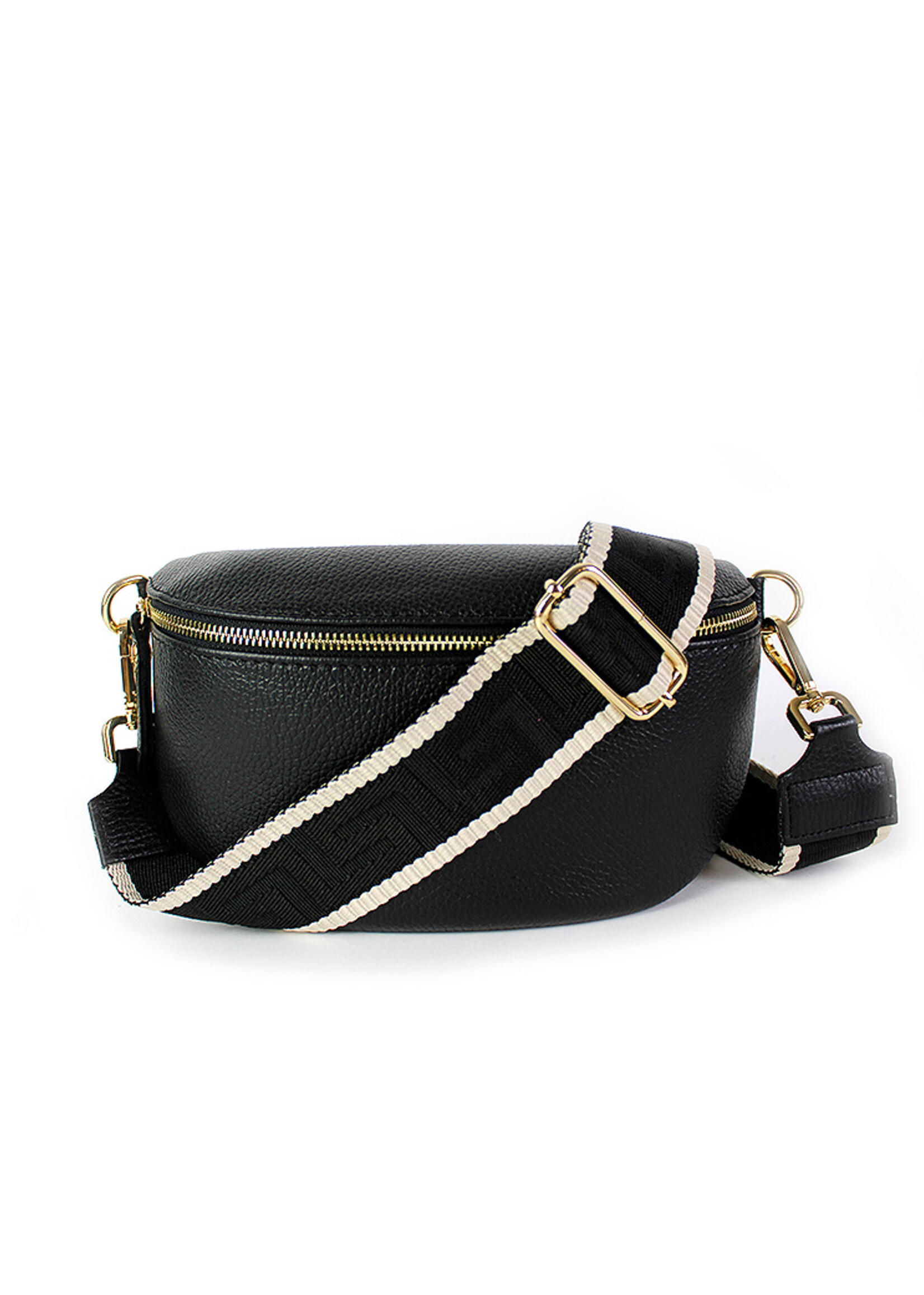 Leren heuptas | Bumbag SET | Zwart | Uni | MEDIUM