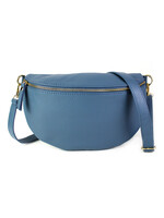 Leren heuptas | Bumbag | Jeansblauw | Maat - L