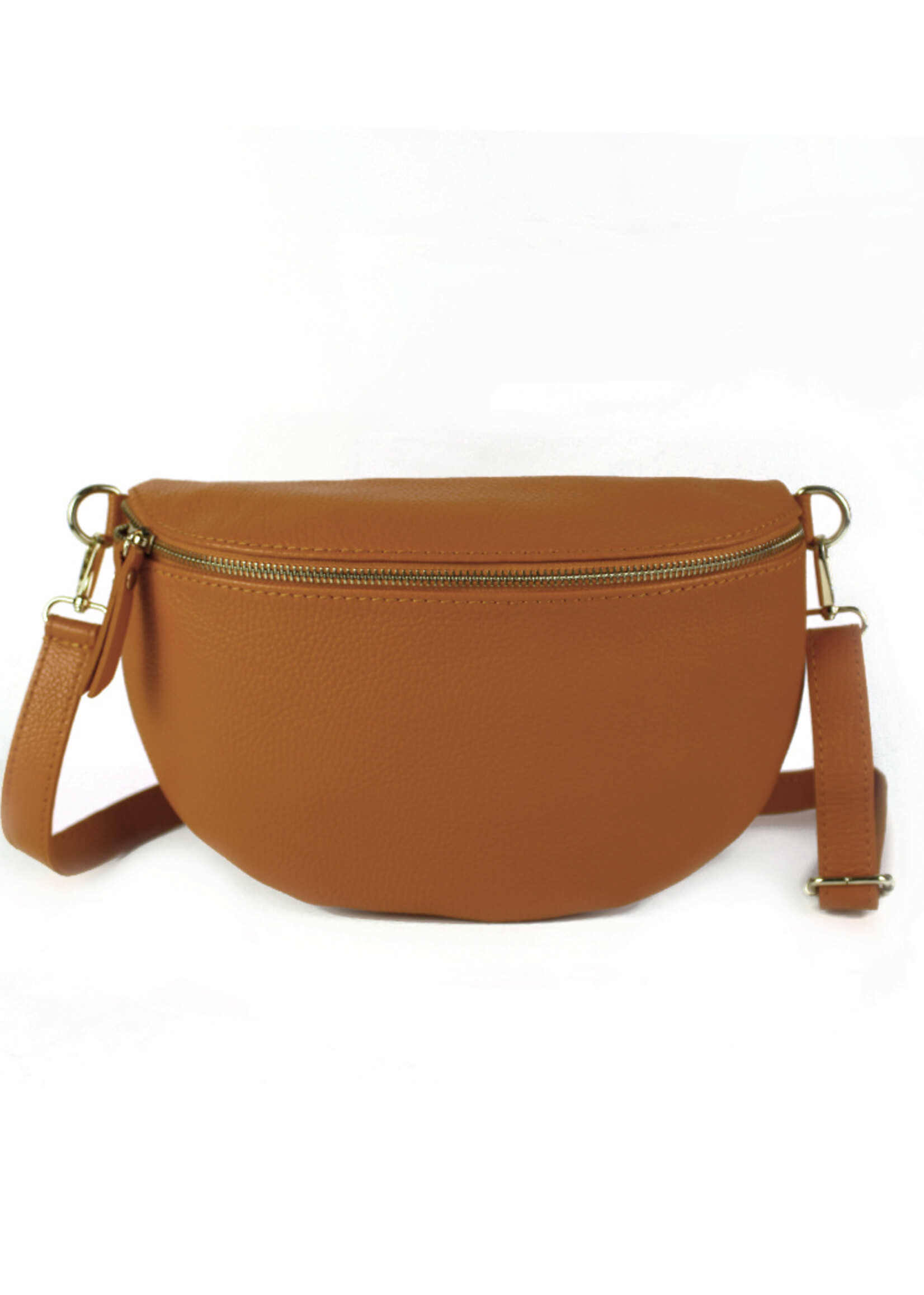 Leren heuptas | Bumbag | Bruin | Maat - L