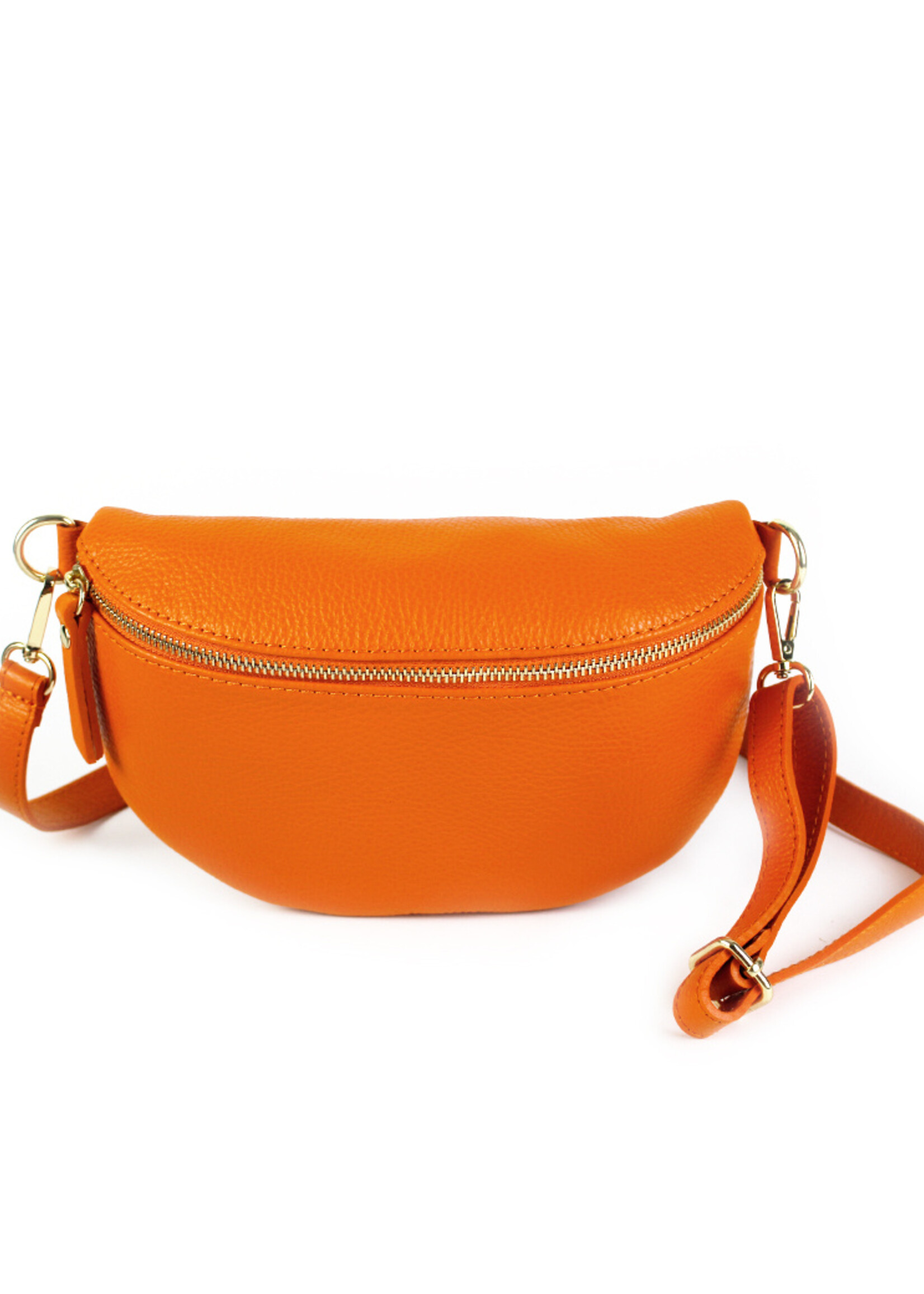 Leren heuptas | Bumbag | Oranje | Maat M