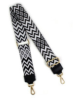 Bagstraps Zigzag Zwart - 49009
