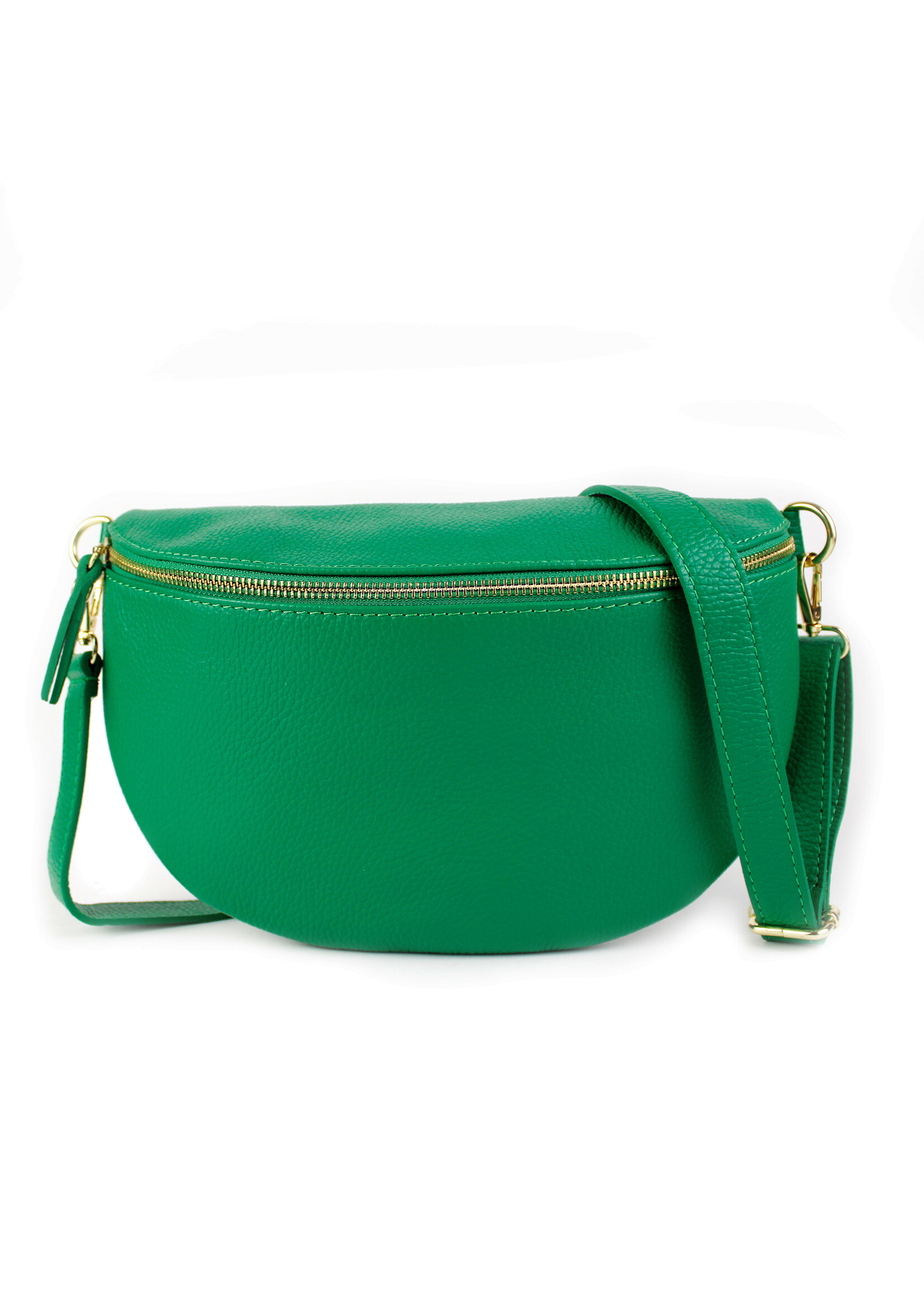 Leren heuptas | Bumbag | Groen | Maat - L