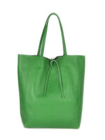 Leren shopper | Groen