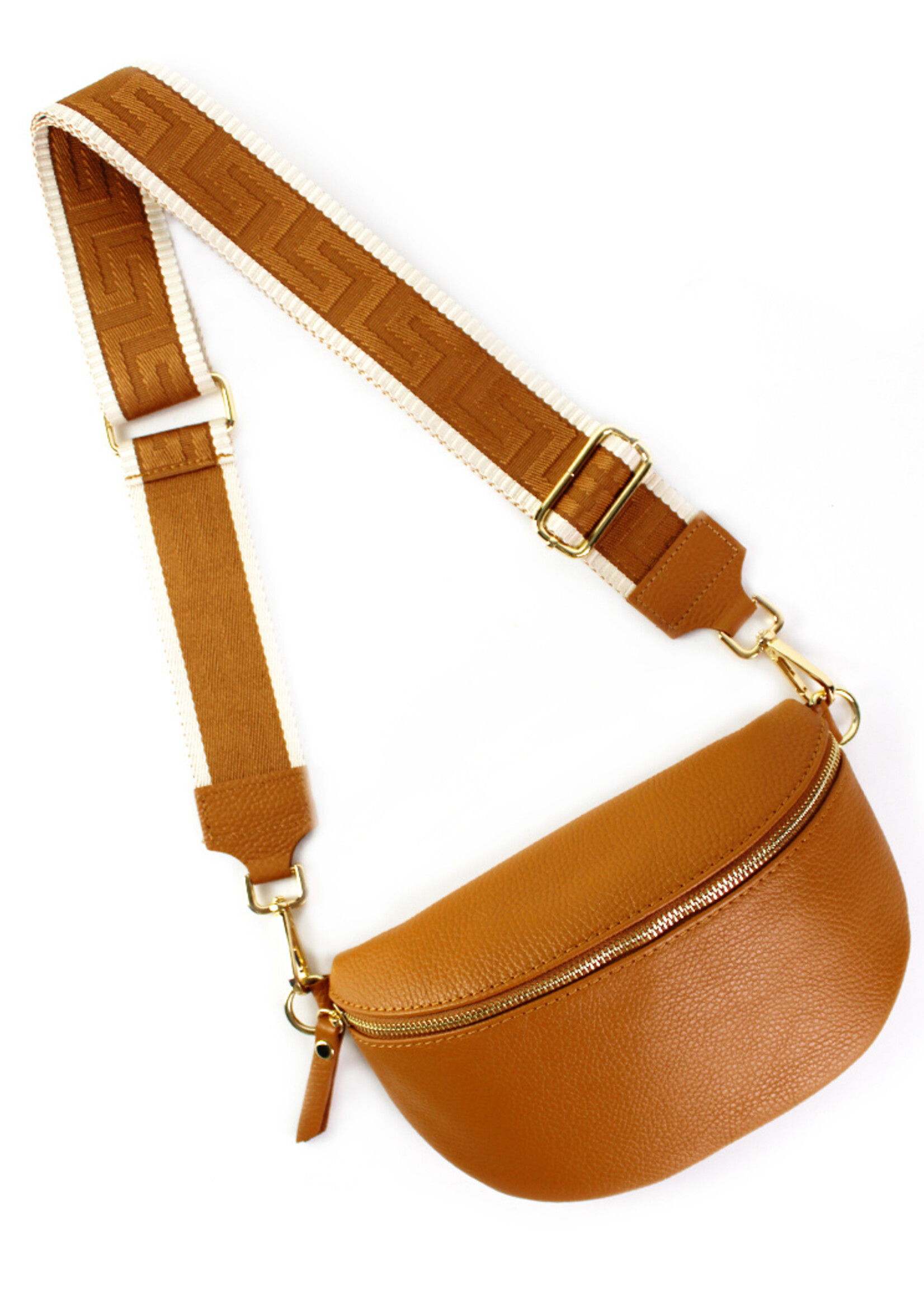 Leren heuptas | Bumbag | Camel | Uni | MEDIUM