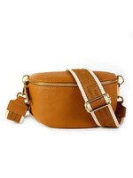 Leren heuptas | Bumbag | Camel | Uni | MEDIUM