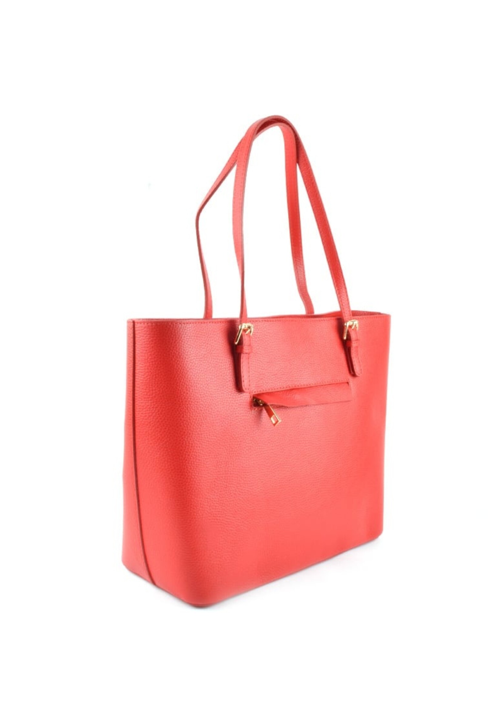 Leren handtas | Elin | Taupe