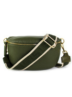 Leren heuptas | Bumbag | Olijfgroen | Uni | MEDIUM