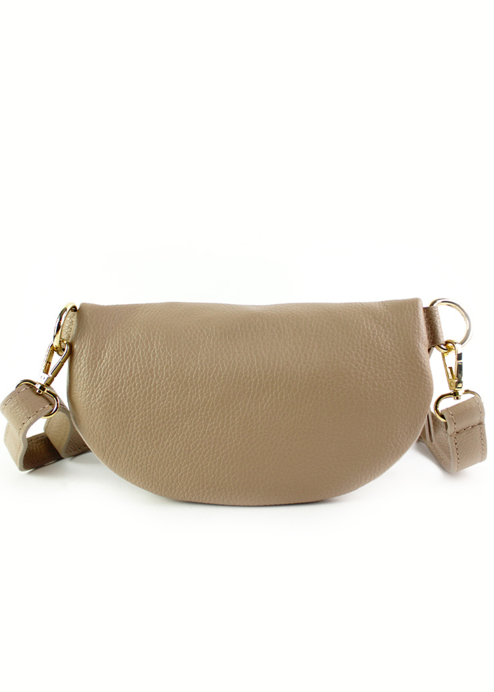 Leren heuptas | Bumbag | Combi-kleur | Uni | Maat S