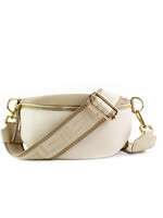 Leren heuptas | Bumbag | Combi-kleur | Uni | Maat S