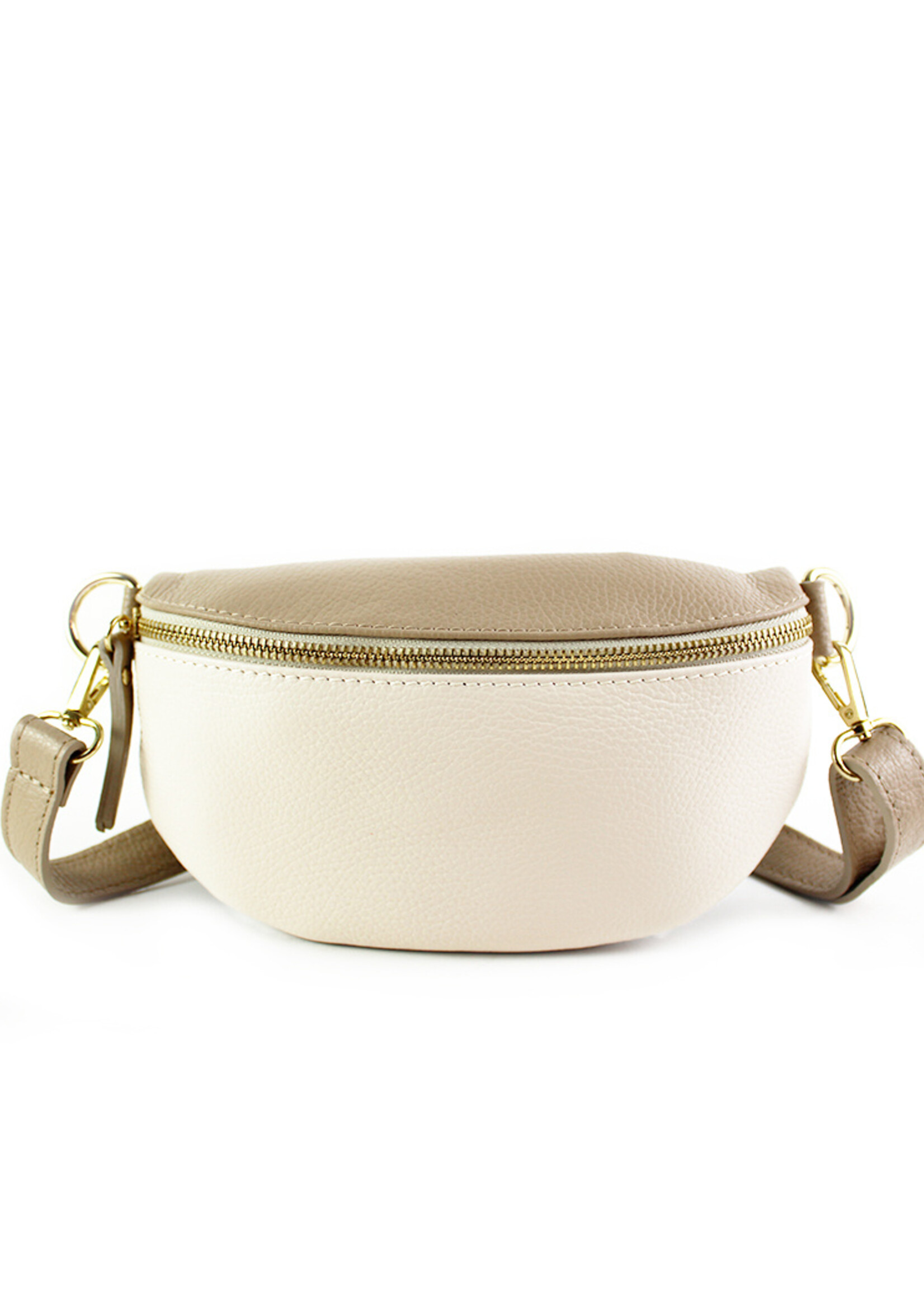 Leren heuptas | Bumbag | Combi-kleur | Maat S