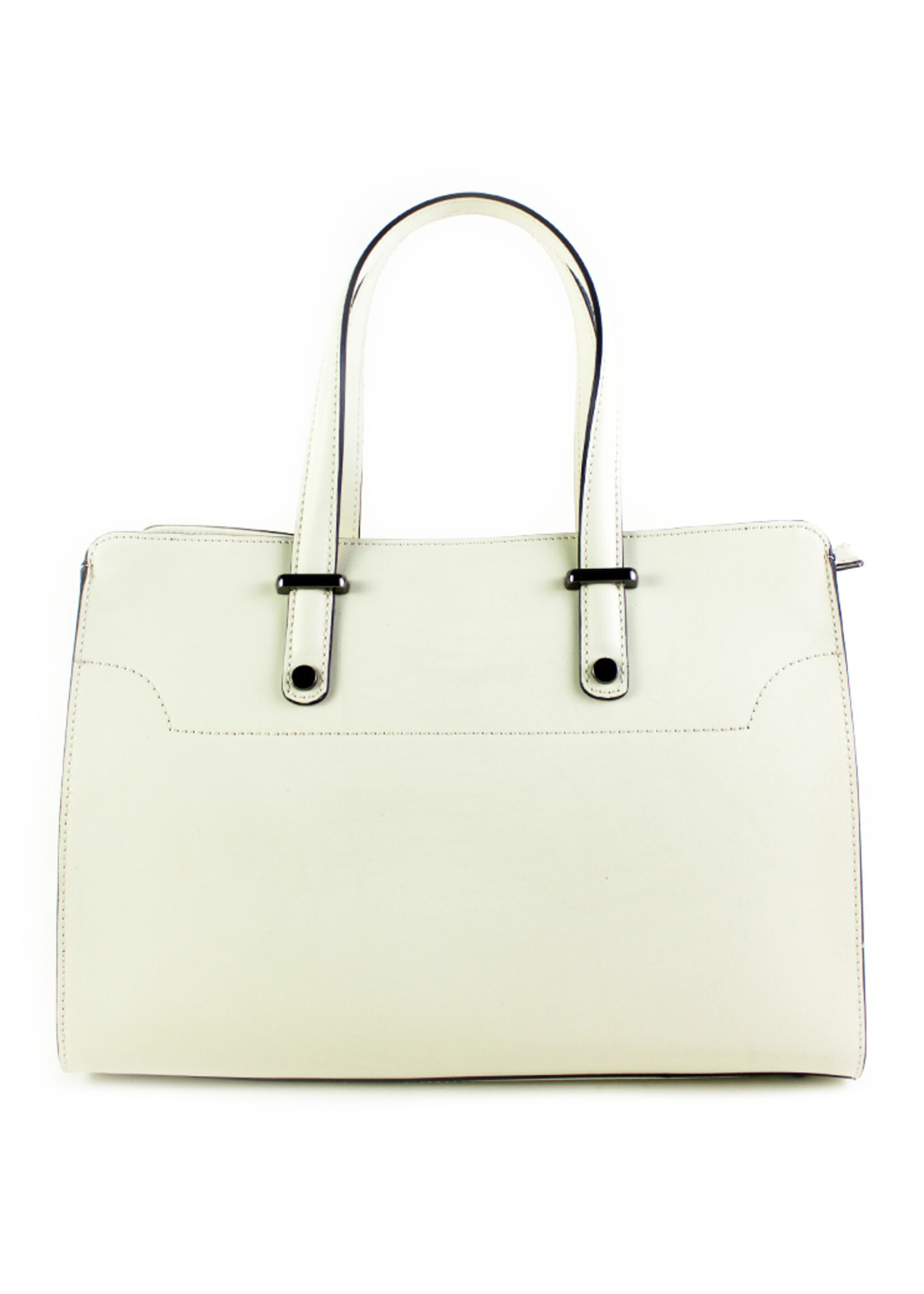 Leren handtas | Ilse | Beige