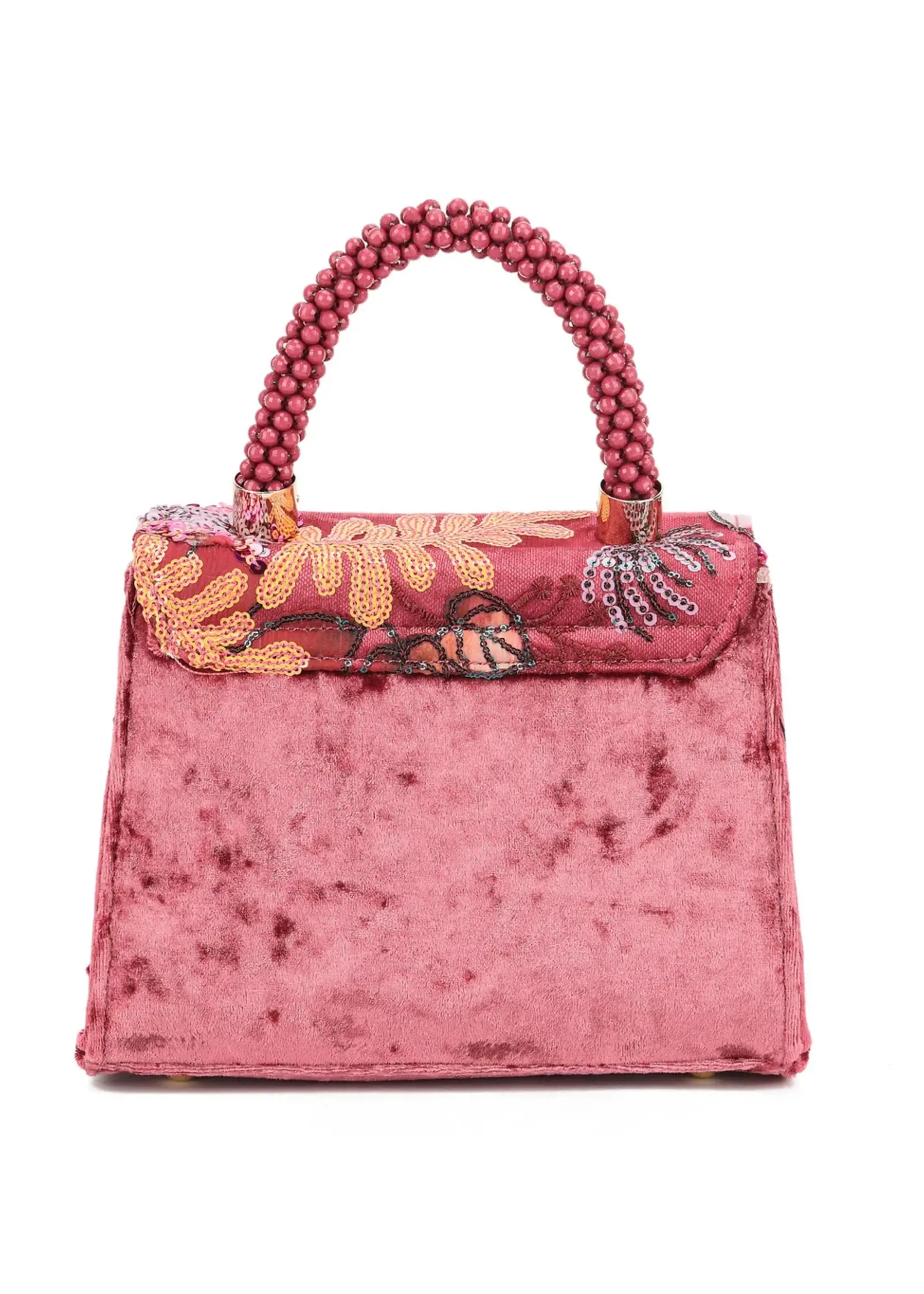 Handtas Pailletten | Carina | Fuchsia