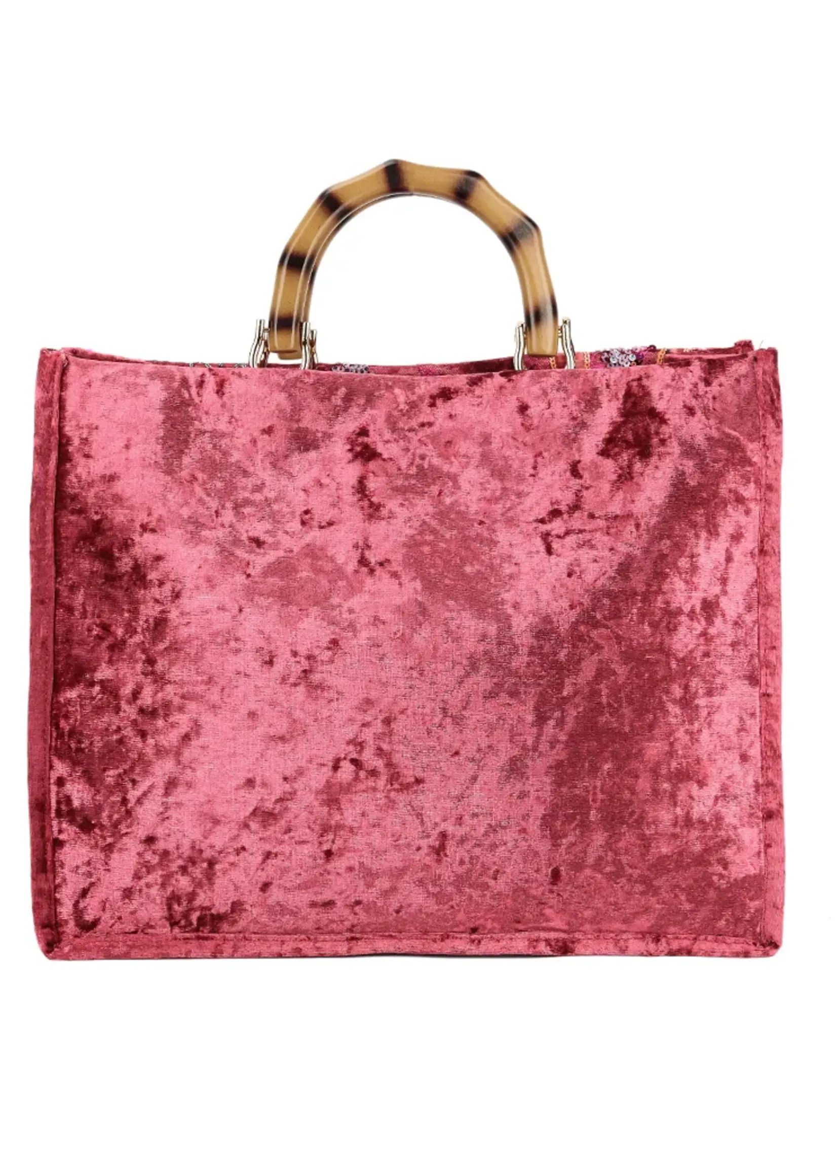 Handtas Pailletten | Gerda | Fuchsia