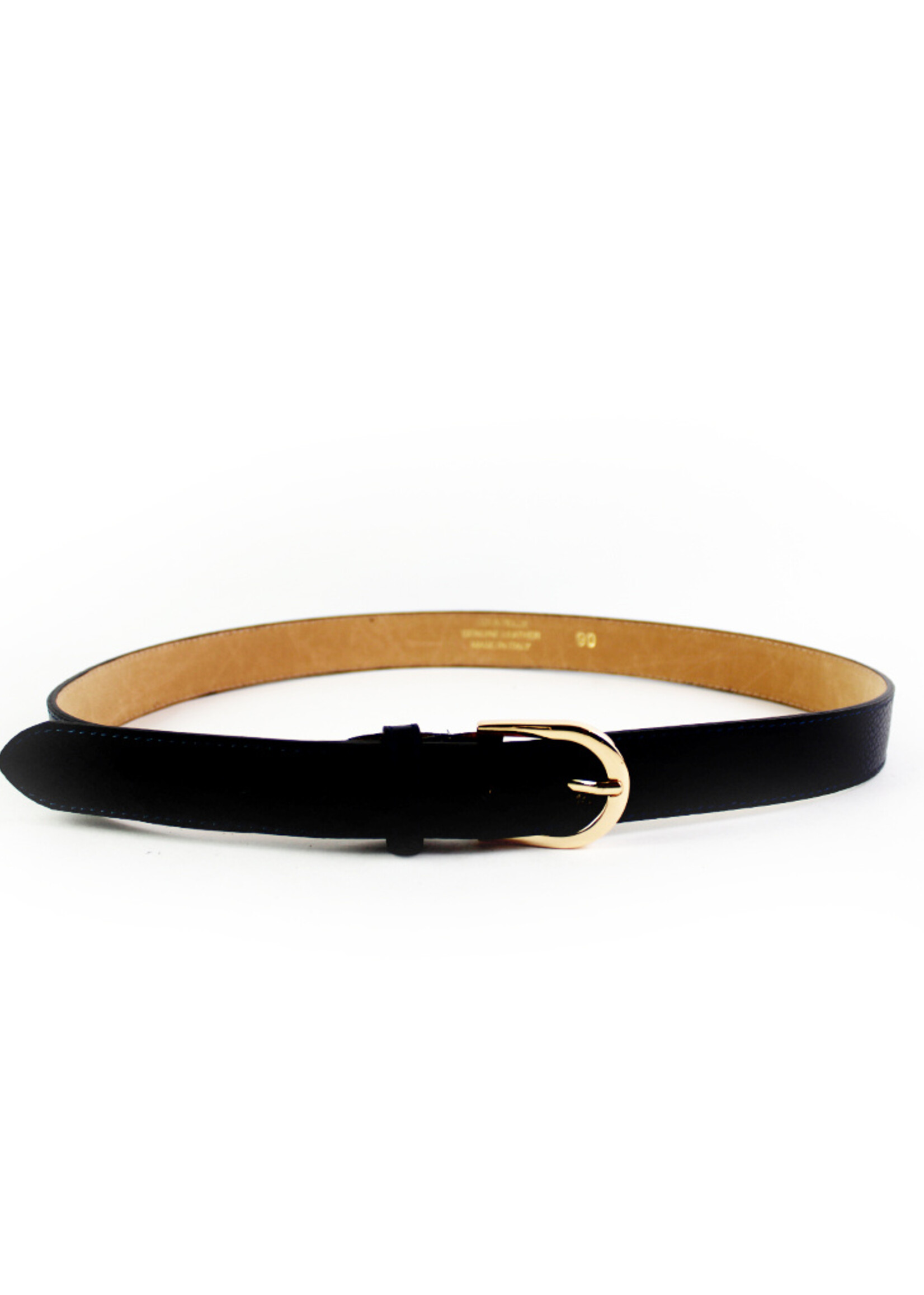 Lederen riem | Zwart