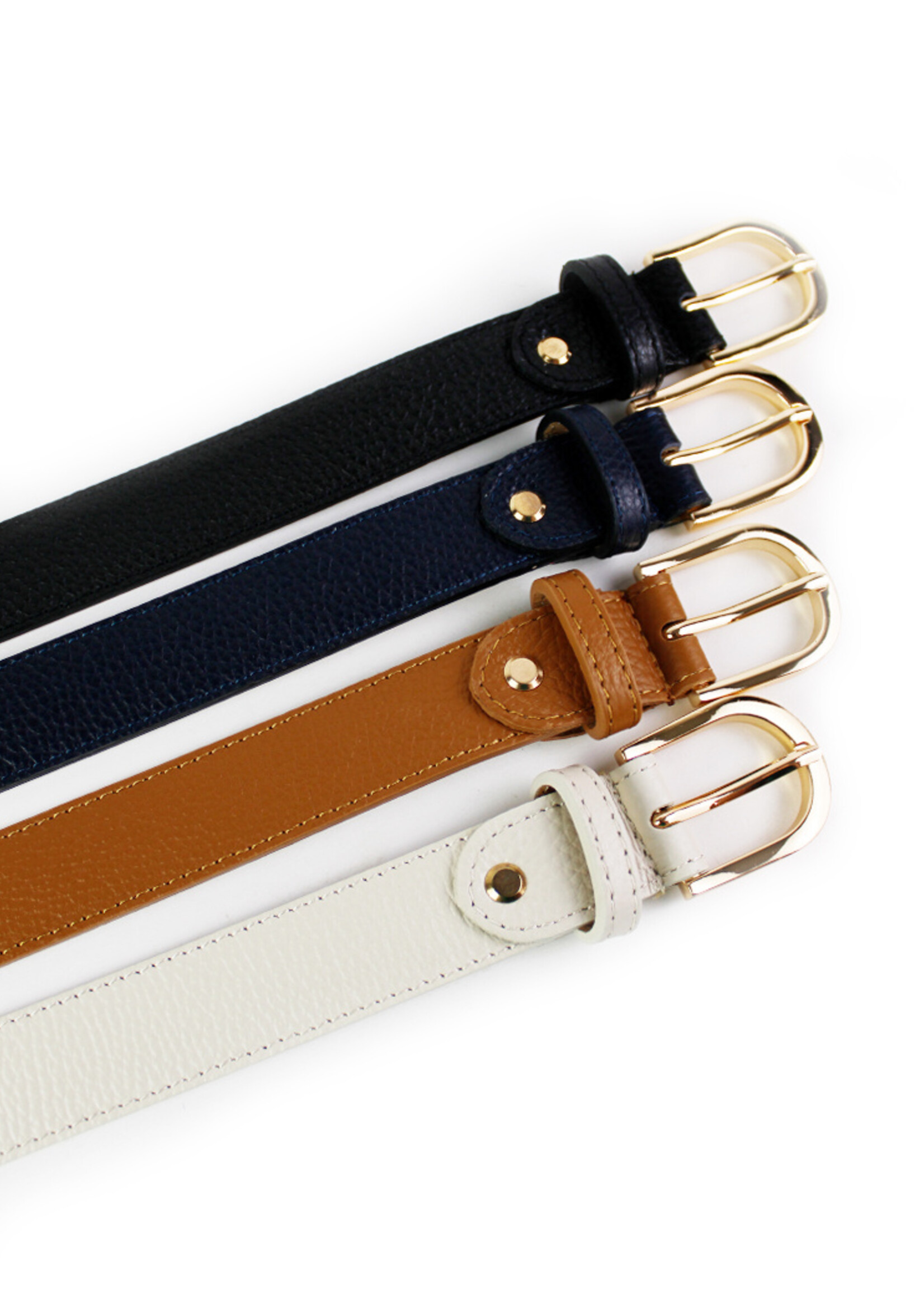 Lederen riem | Zwart