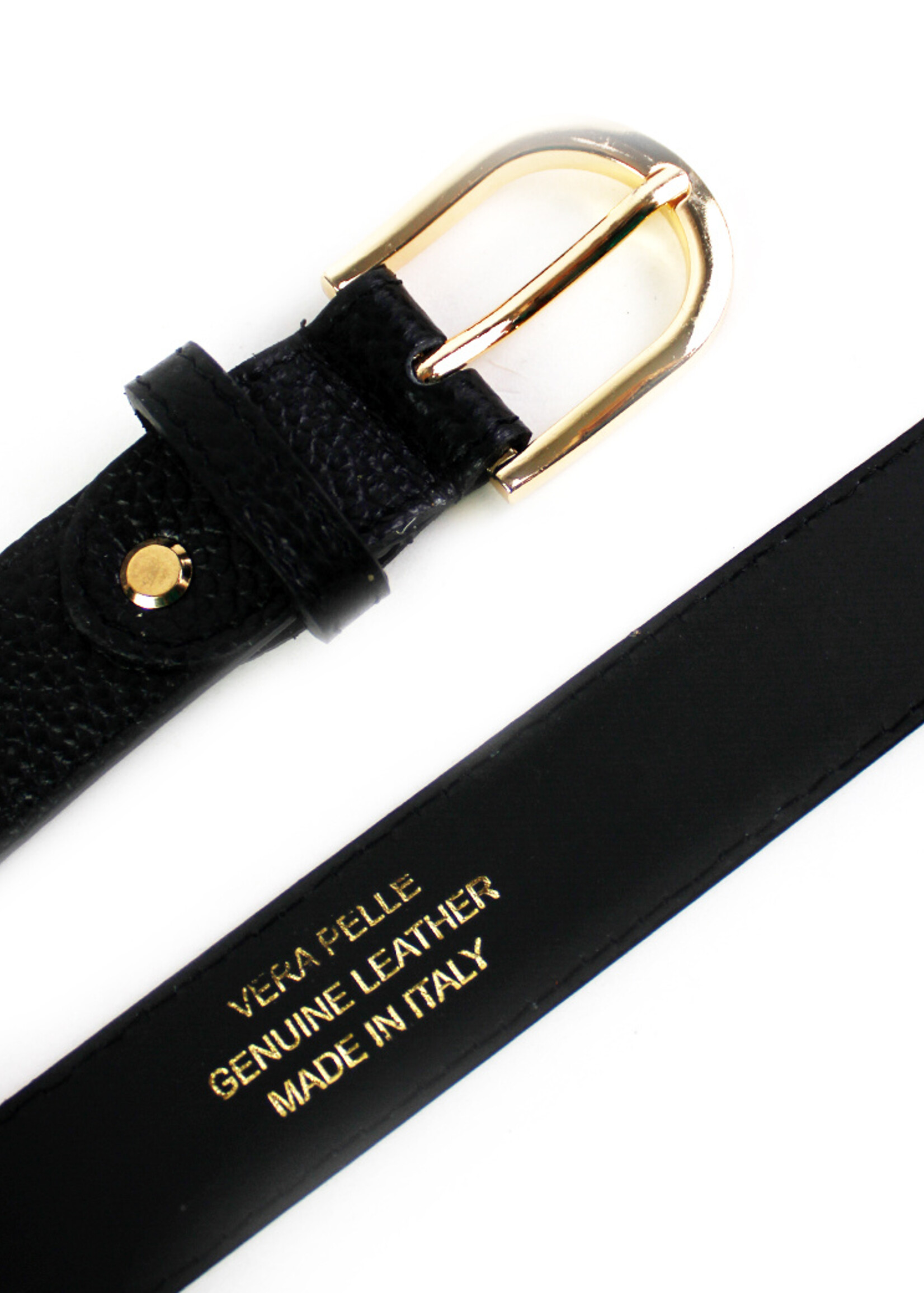 Lederen riem | Zwart