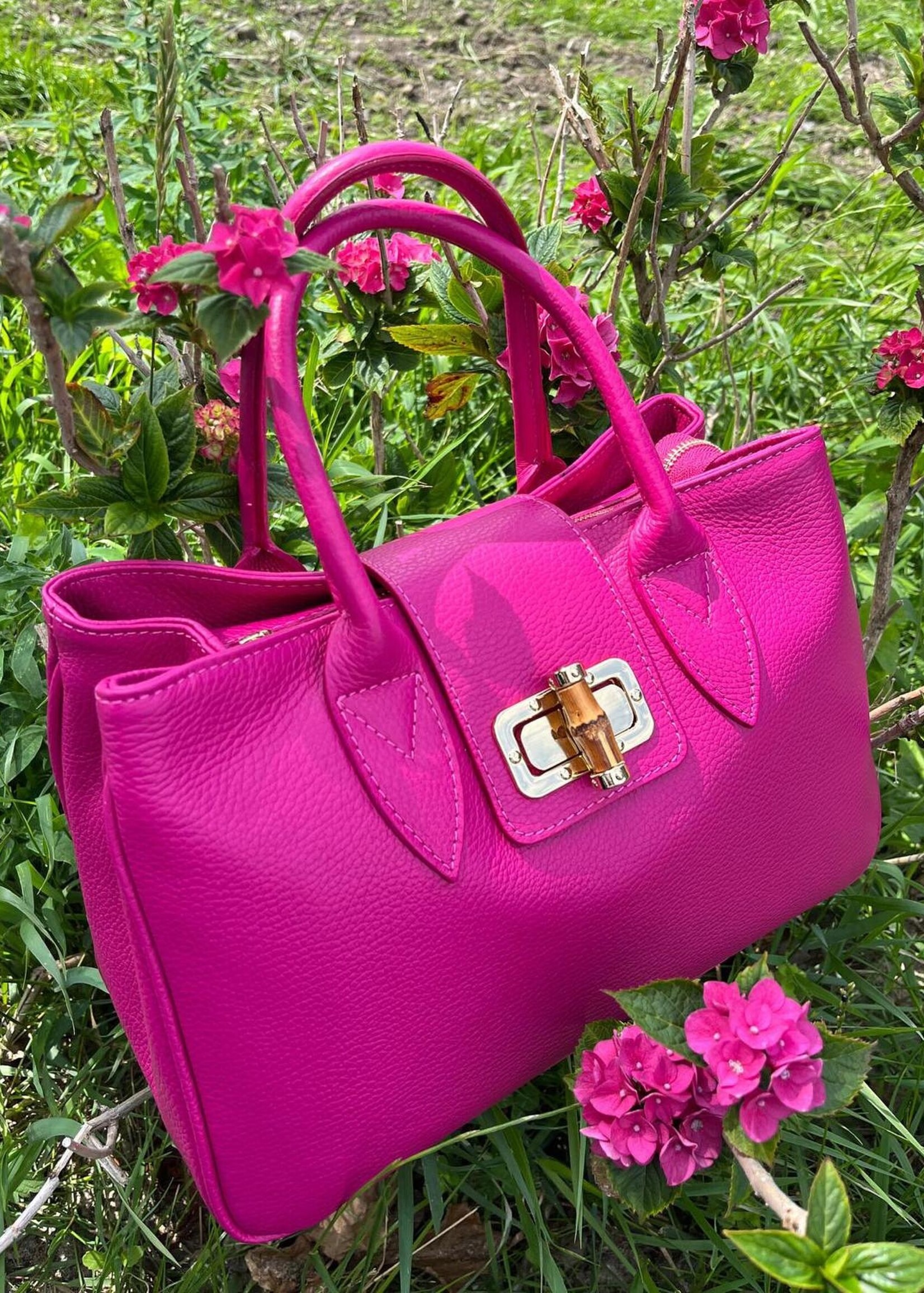 Lederen Handtas | Lieke | Bruin