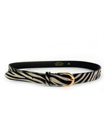 Lederen riem | Zebraprint