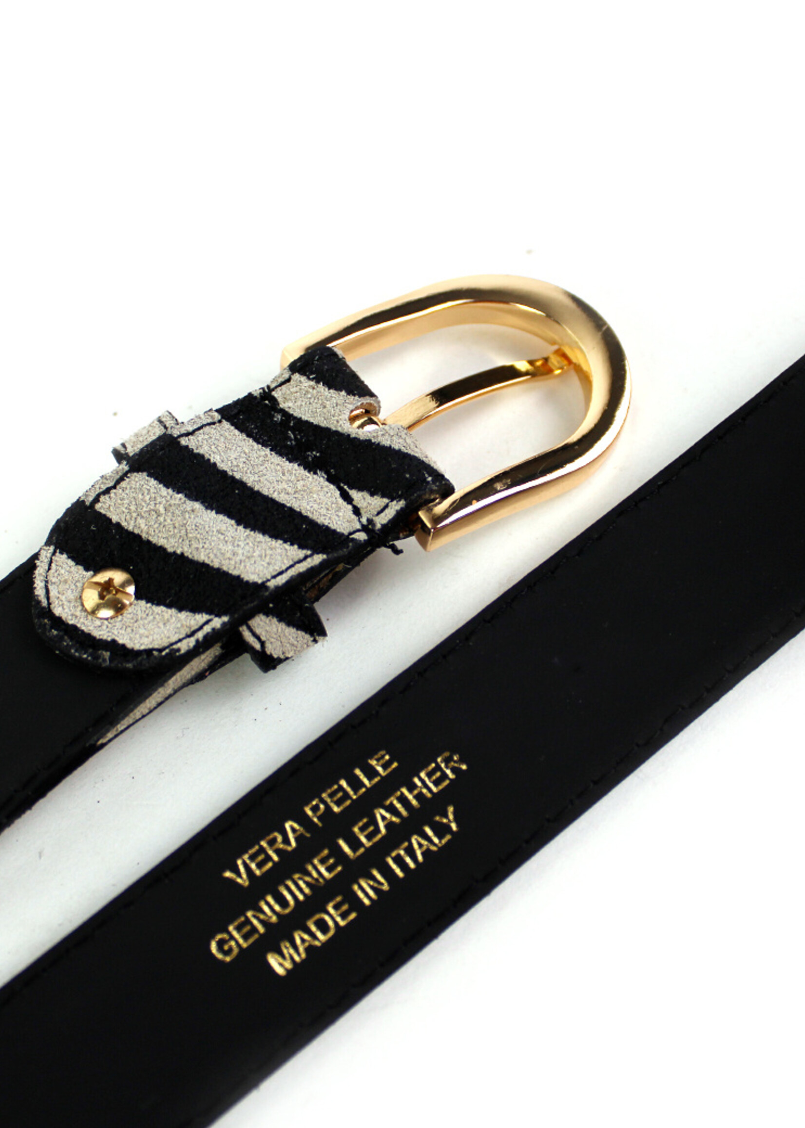 Lederen riem | Zebraprint
