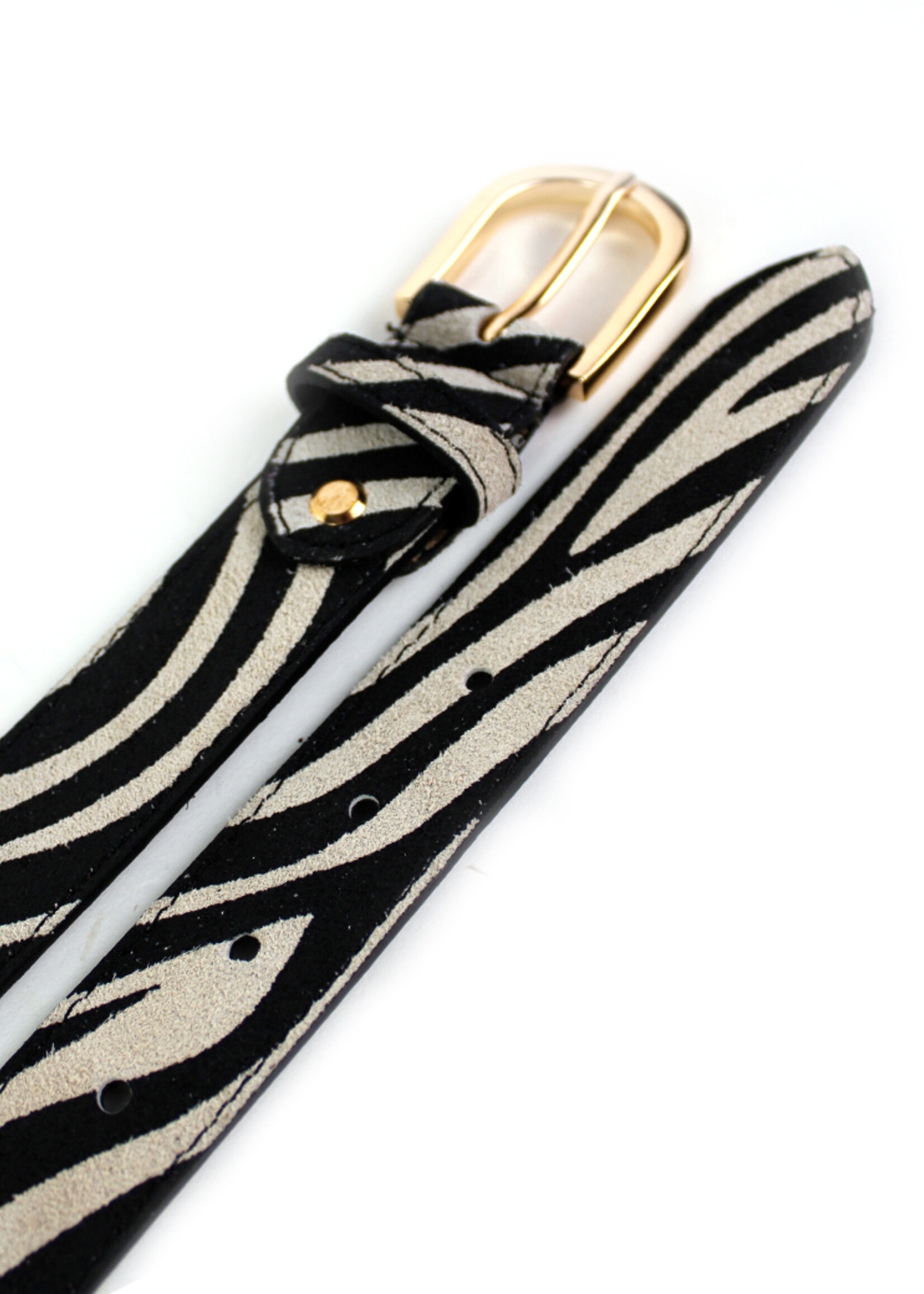 Lederen riem | Zebraprint