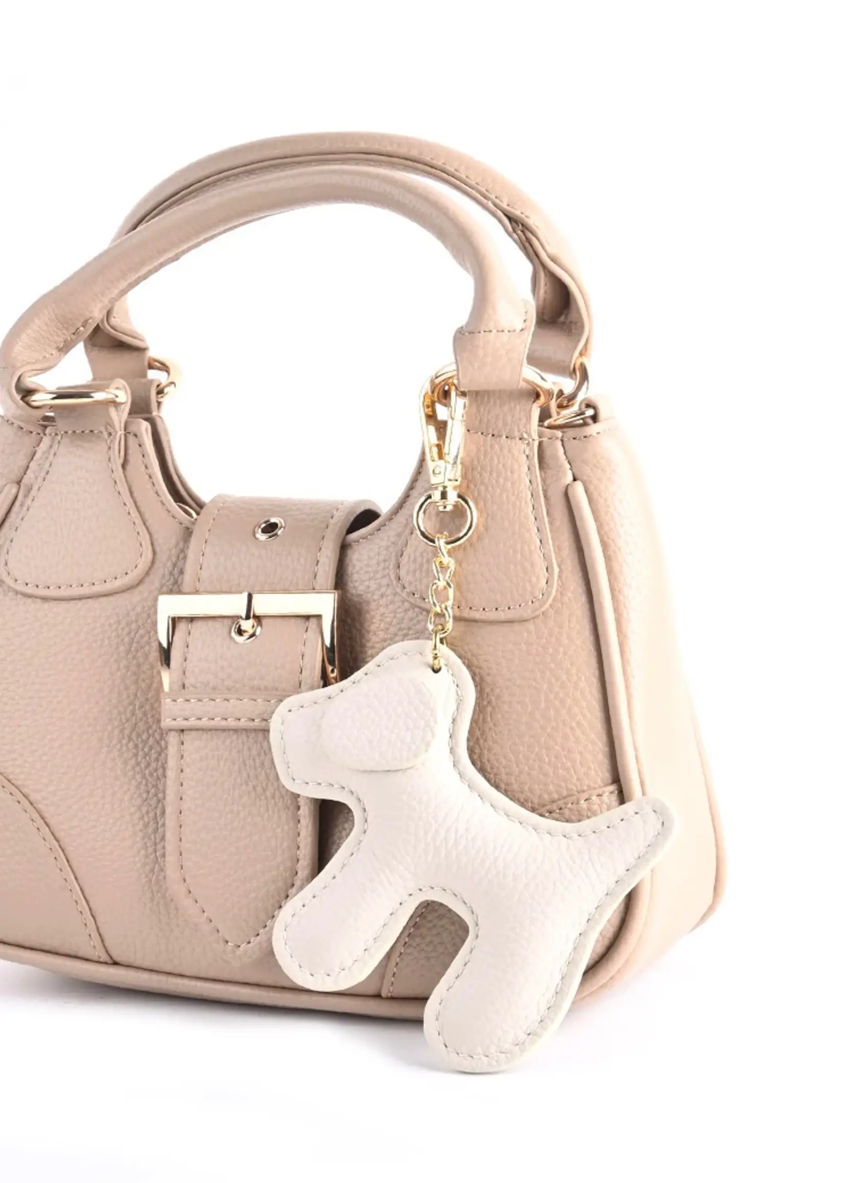 Leren Sleutelhanger - Hond