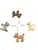 Leren Sleutelhanger Panter - Hond