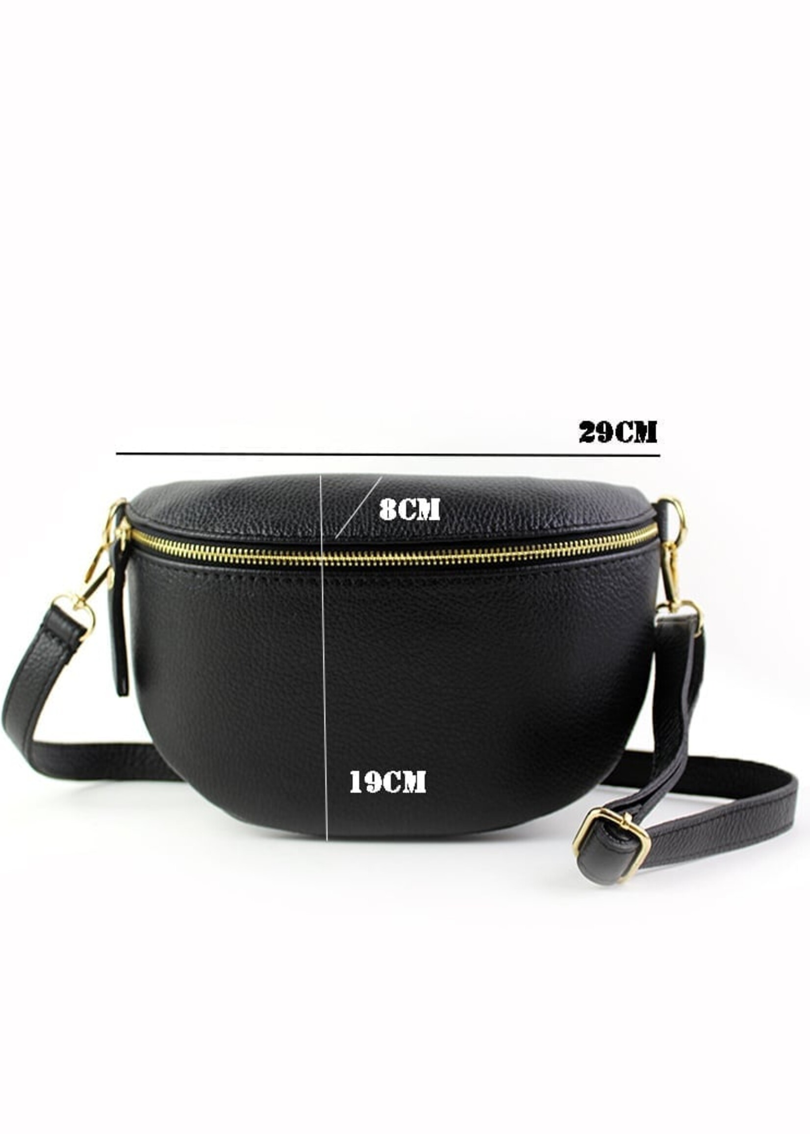 Suède Leren heuptas | Bumbag | Camel | Maat - L
