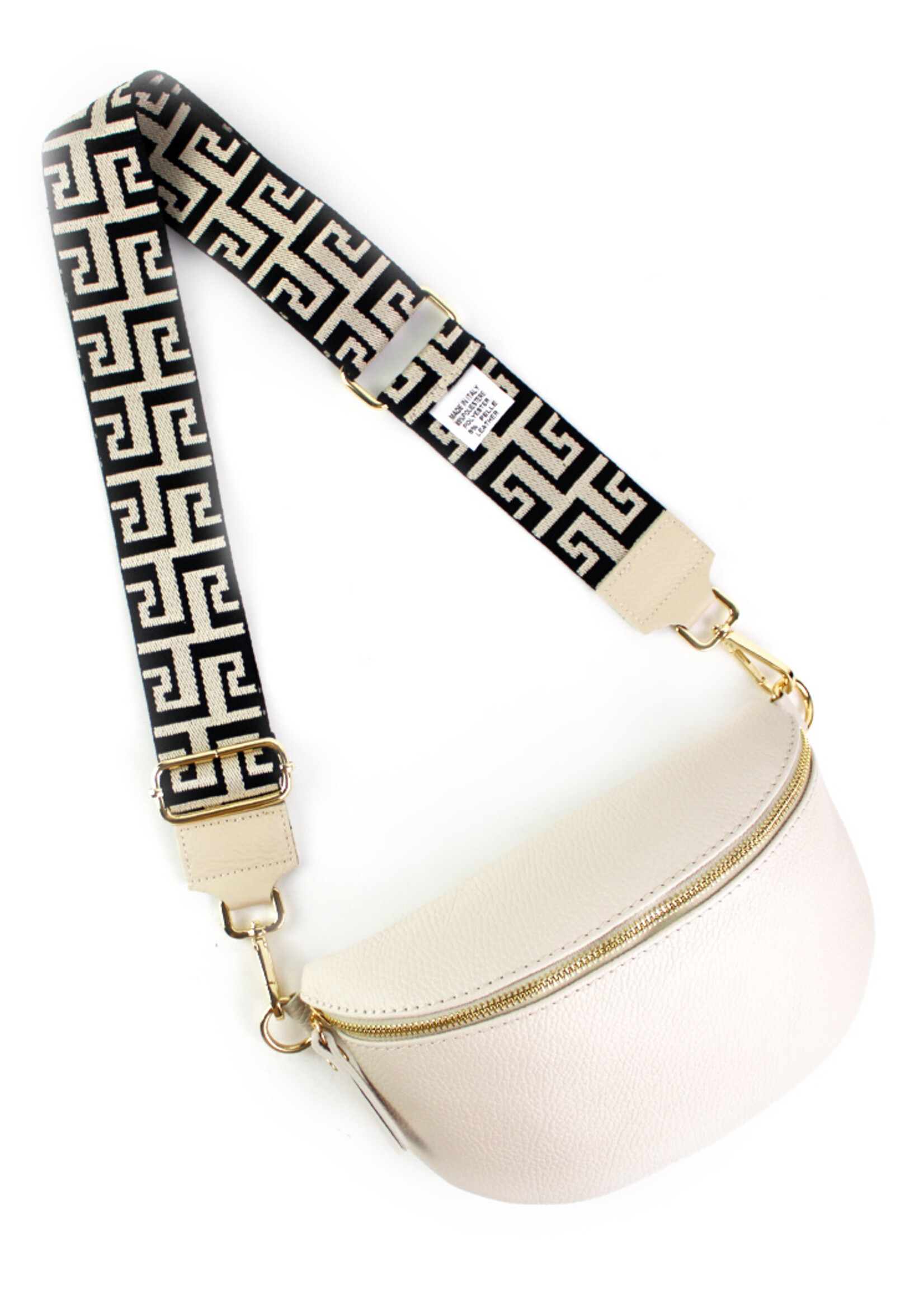 Leren heuptas | Bumbag SET | Beige | Monochroom | MEDIUM