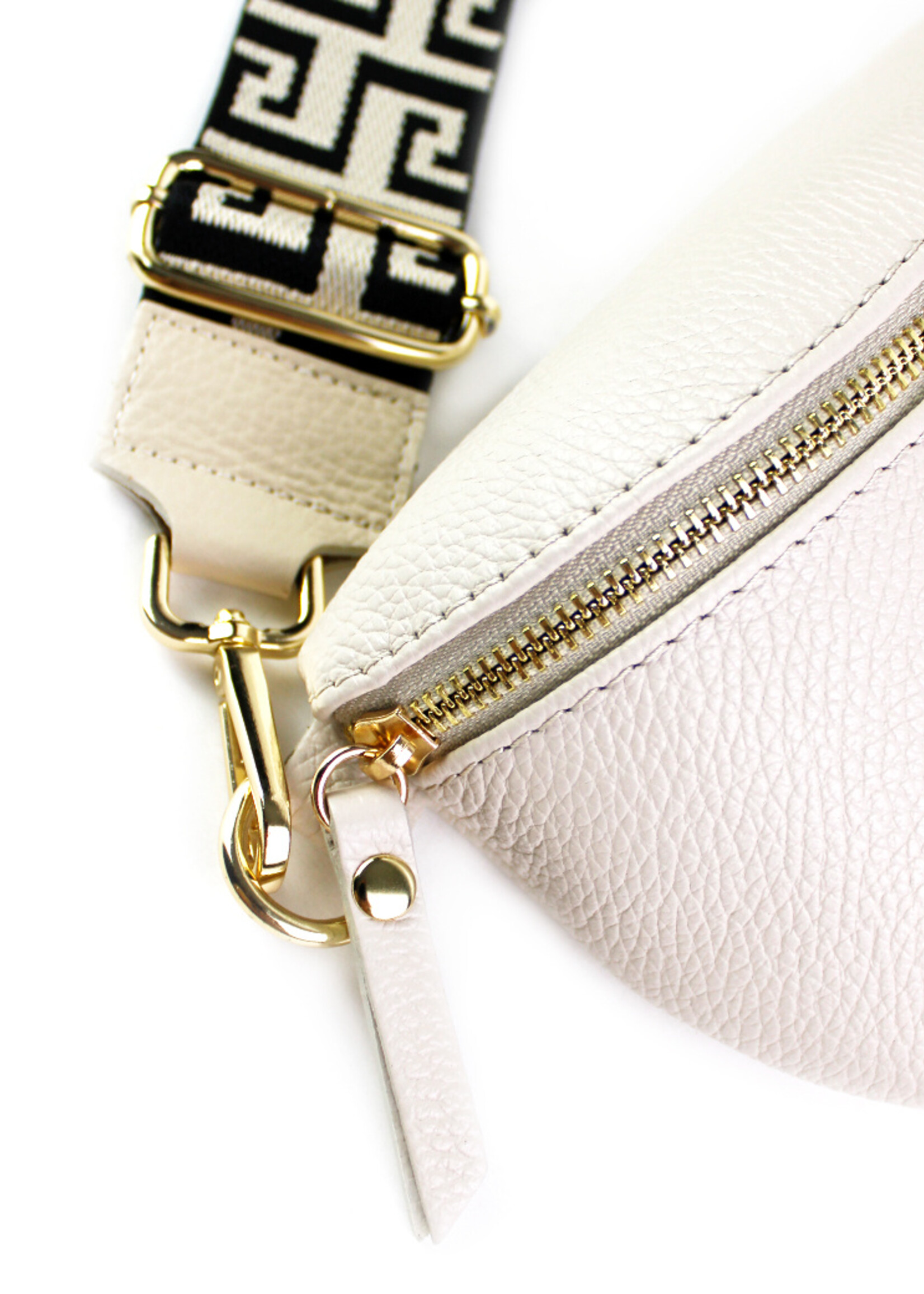 Leren heuptas | Bumbag SET | Beige | Monochroom | MEDIUM