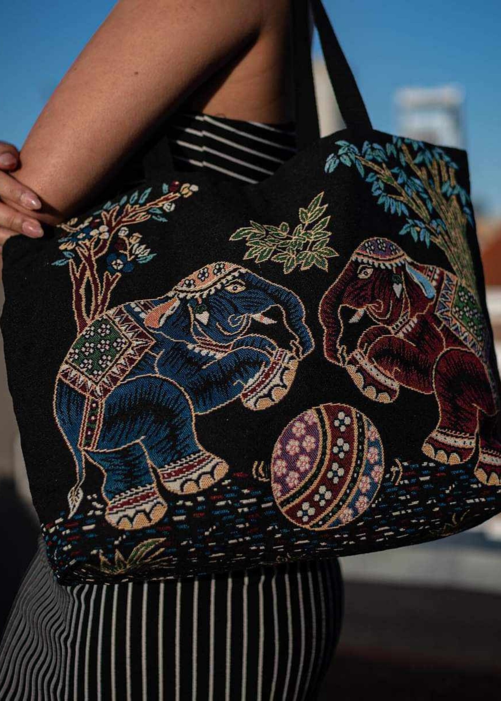 Canvas Shopper - Olifant