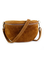 Suède Leren heuptas | Bumbag | Camel | Maat - L