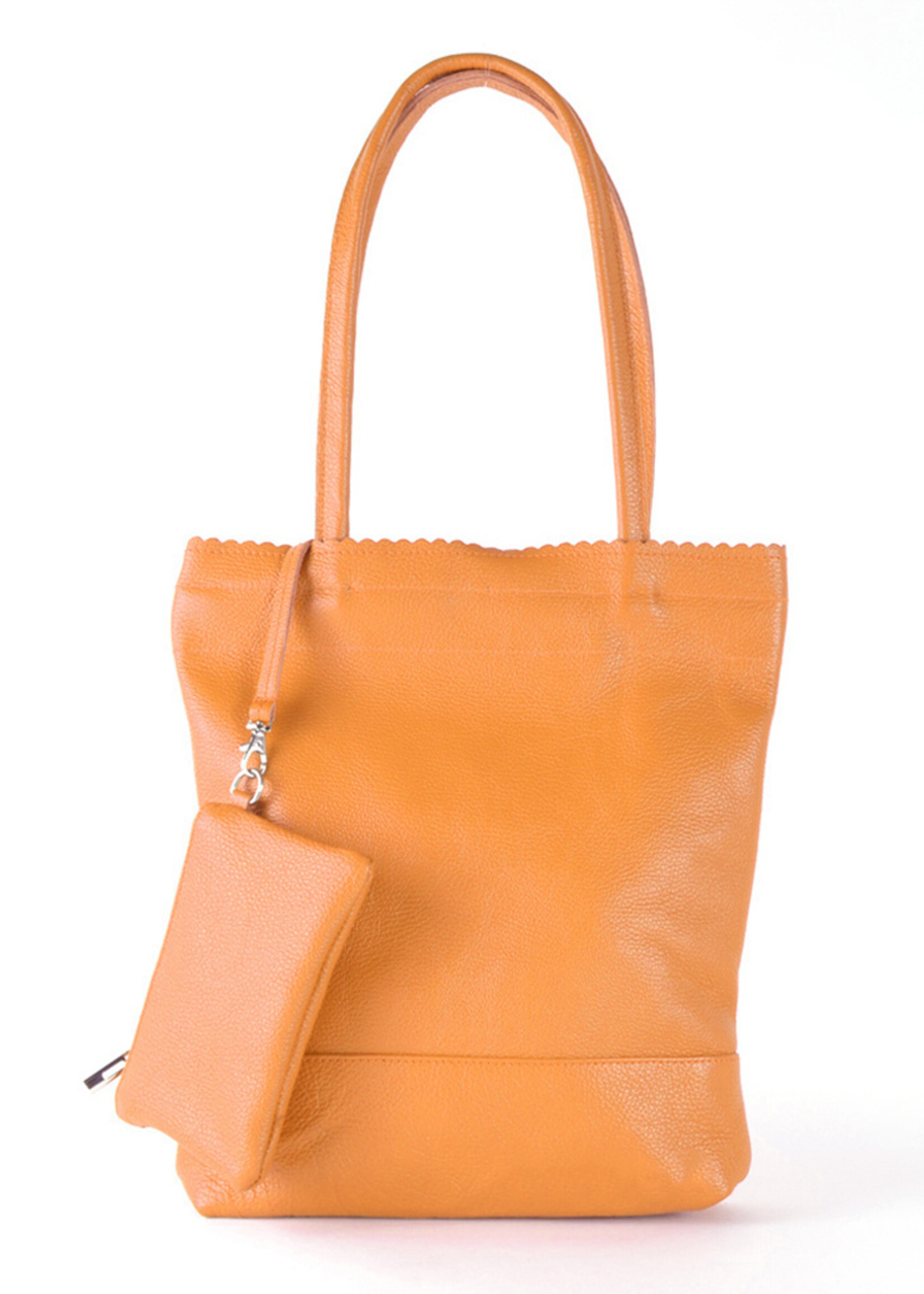 Lederen Shopper | Alanis | Camel
