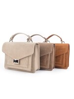 Suede Handtas | Diede | Beige-Camel