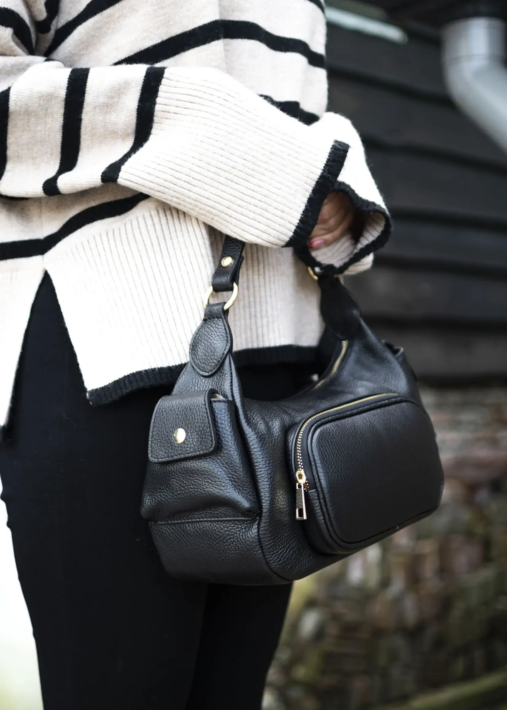 Leren handtas | Jinte | Bruin