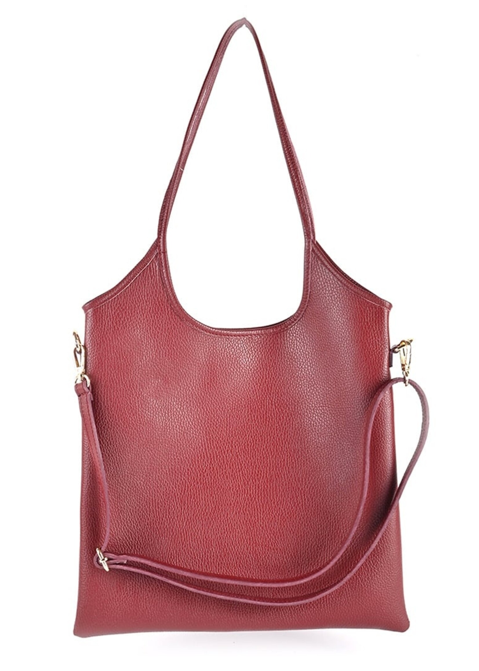 Leren shopper | Liesbeth | Bordeaux