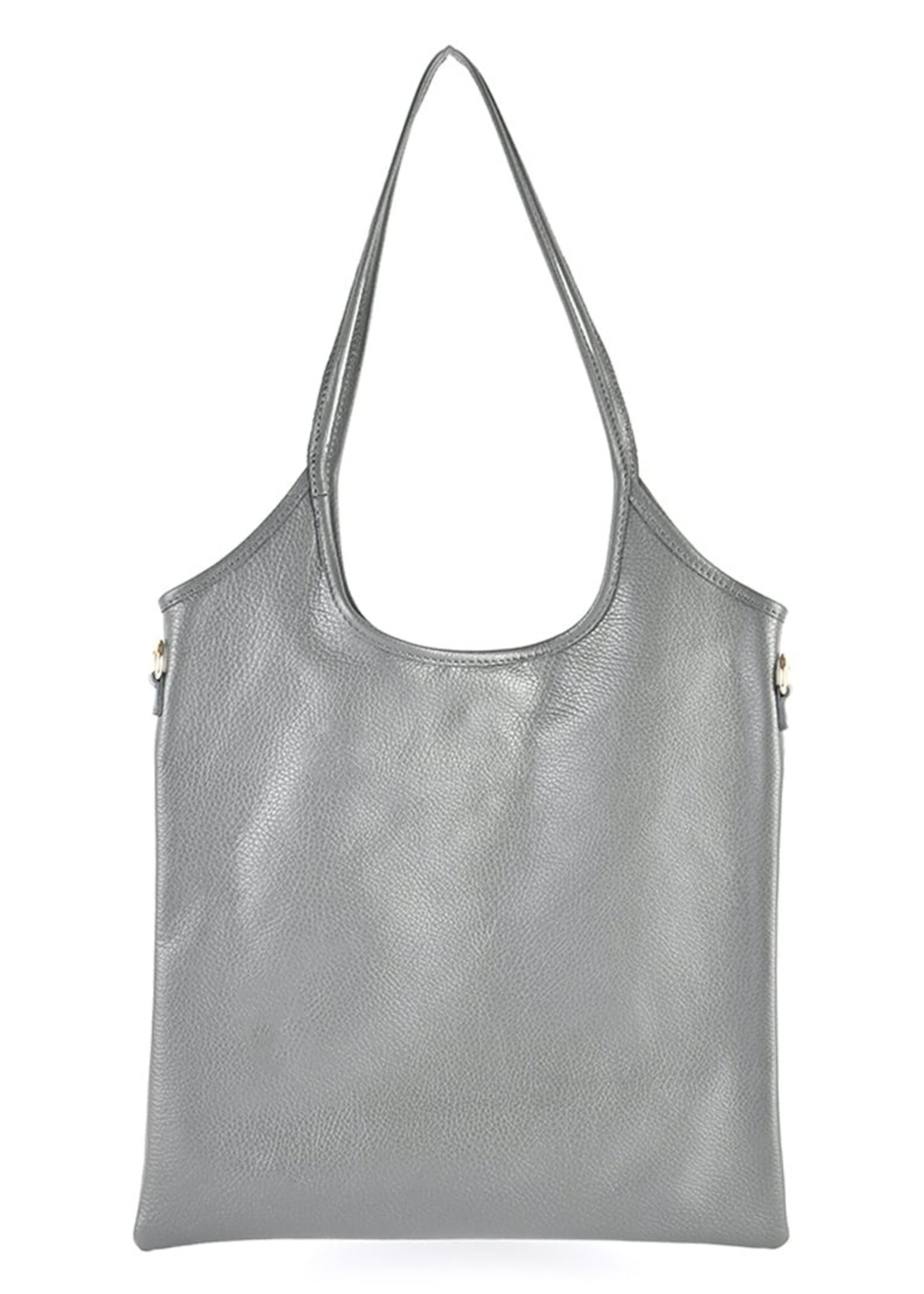 Leren shopper | Liesbeth | Grijs