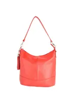 Leren schoudertas | Lara | Rood