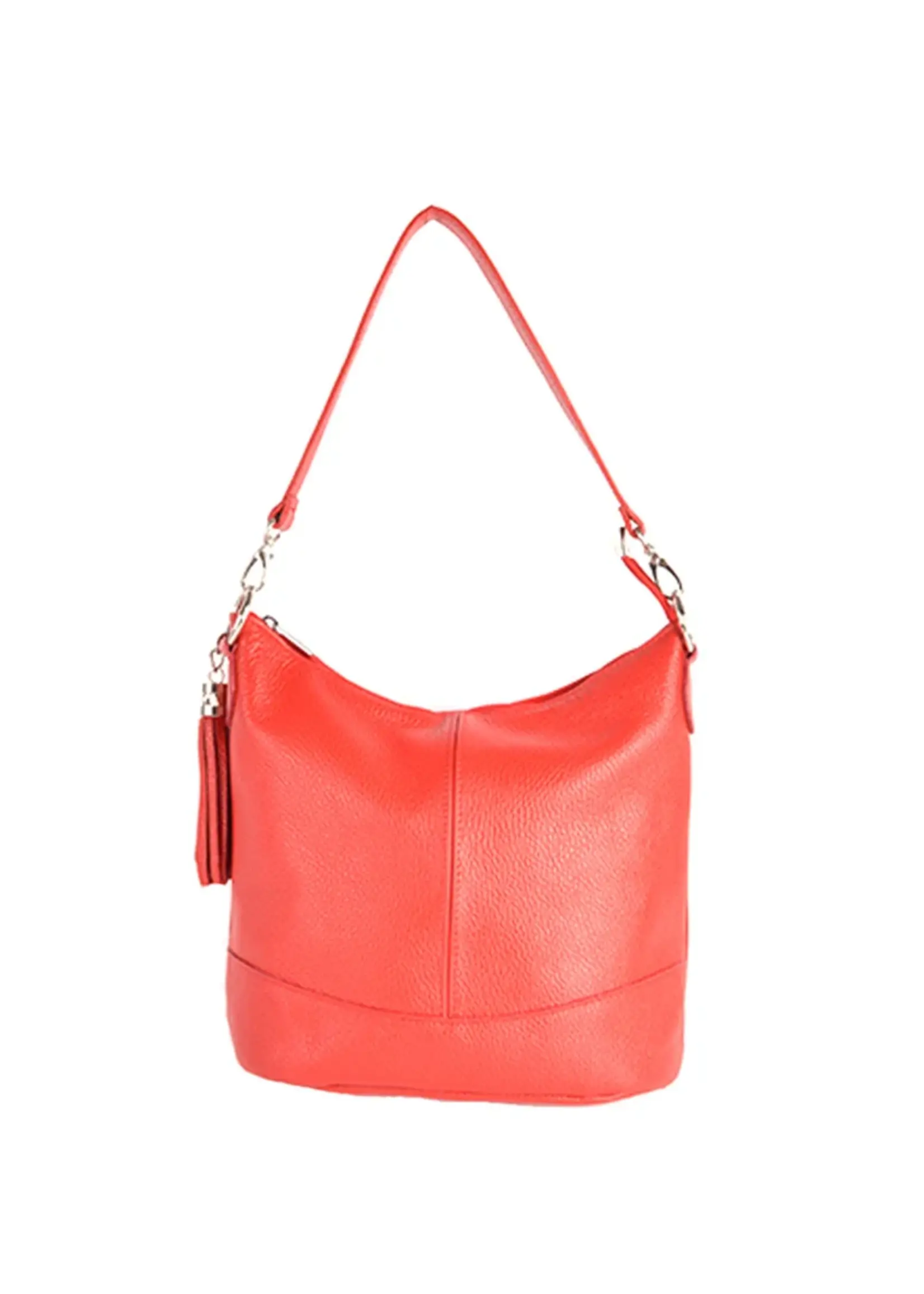 Leren schoudertas | Lara | Rood