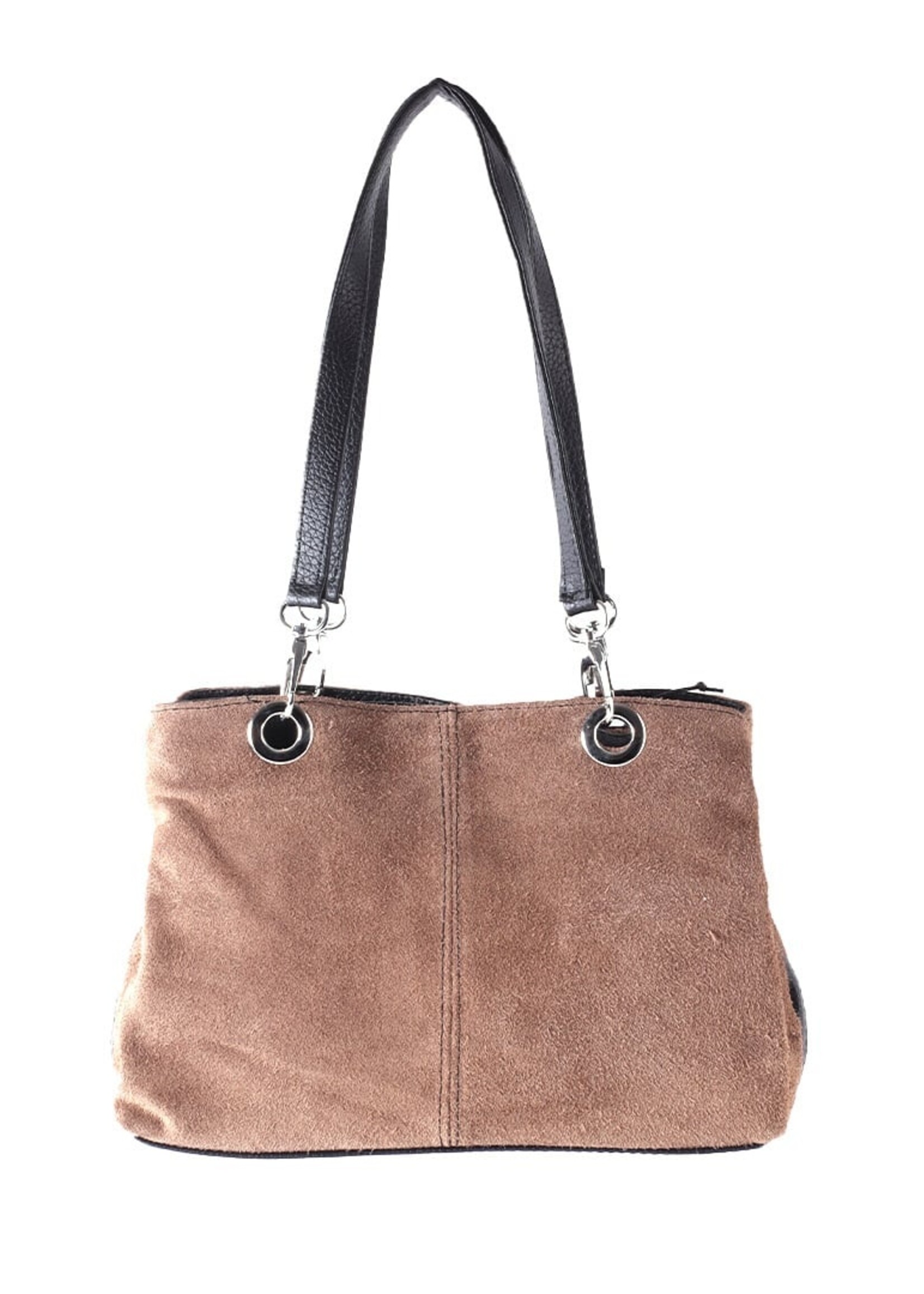 Suede Handtas | Francien | Taupe