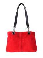 Suede Handtas | Francien | Rood
